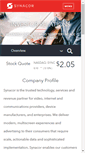 Mobile Screenshot of investor.synacor.com